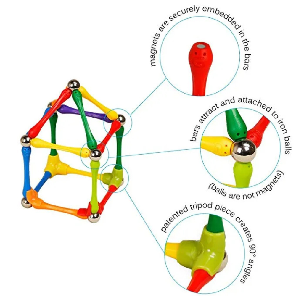 Magnetic Bar Building Sticks