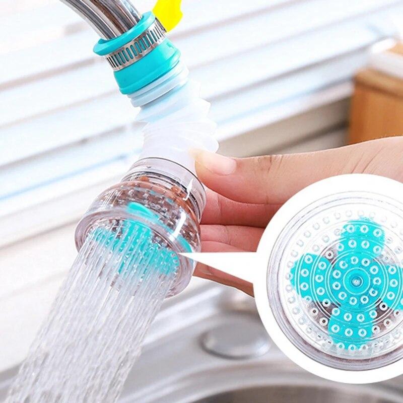 Flexible Faucet Extender with Adjustable Spray Nozzle - Water-Saving Kitchen Sink Aerator