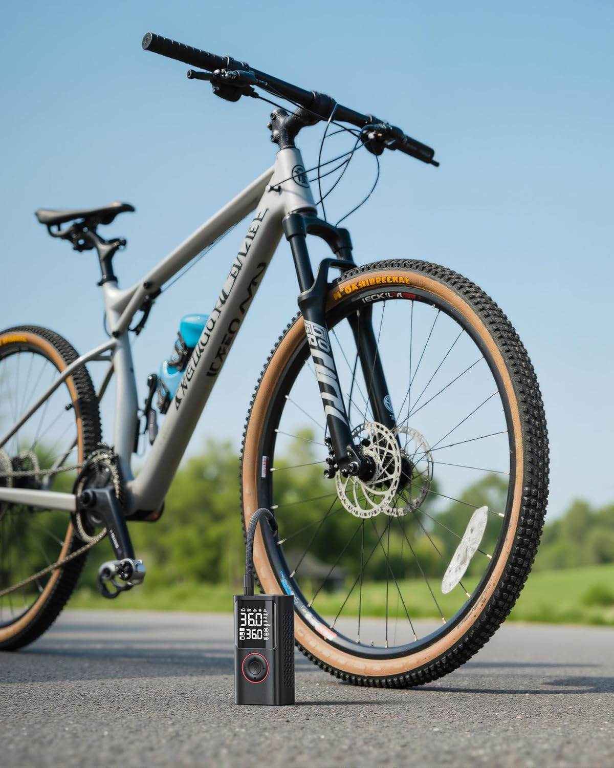 Cordless Tire Inflator - Portable Air Pump with LED & Digital Display 150 PSI