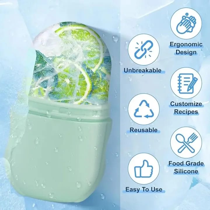 Reusable Ice Face Roller – Refresh, Glow & Rejuvenate Skin Naturally!