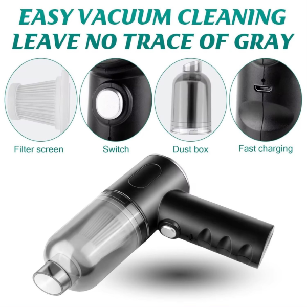 3 in 1 Handheld Vacuum Car Cleaner – Powerful, Portable & Multi-Functional