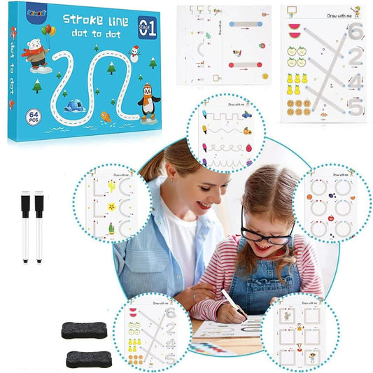 Stroke Line Dot to Dot Learning Kit for Kids